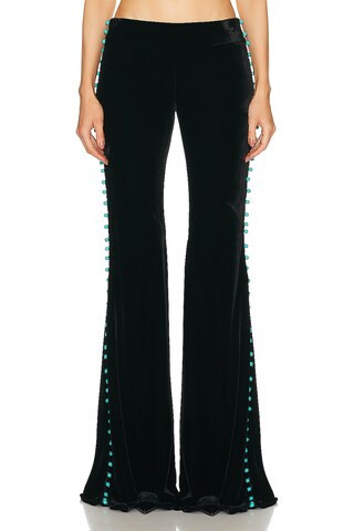 Roberto Cavalli Wide Leg Pant in Black | FWRD 