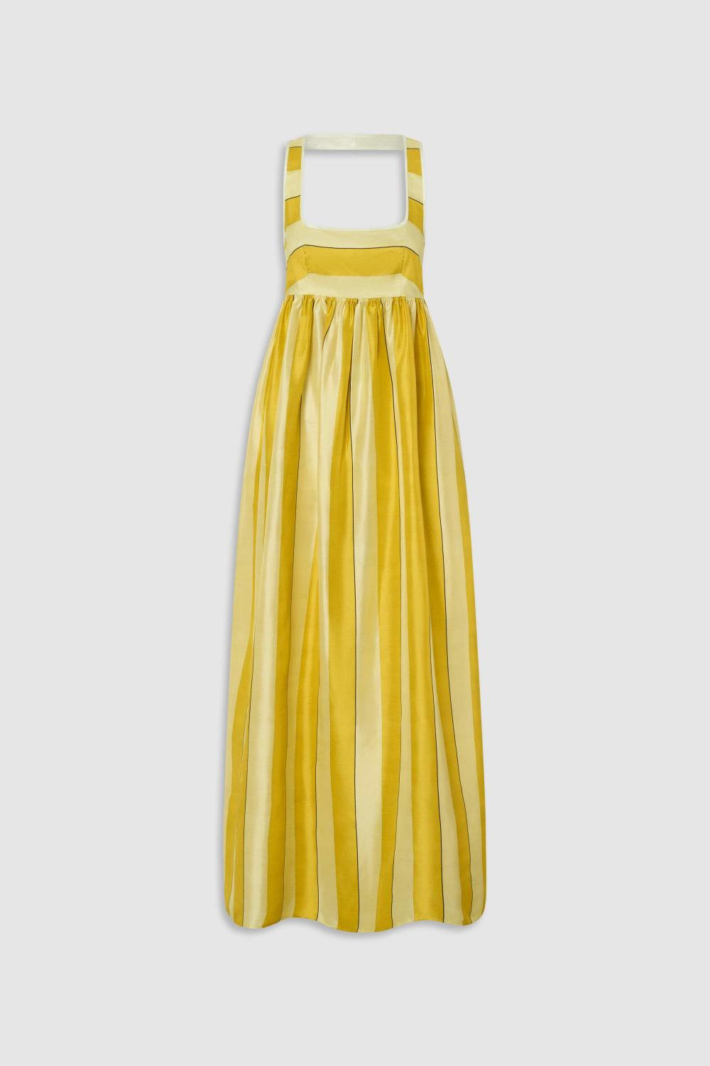 Slub Silk Stripe Sundress | Oroton