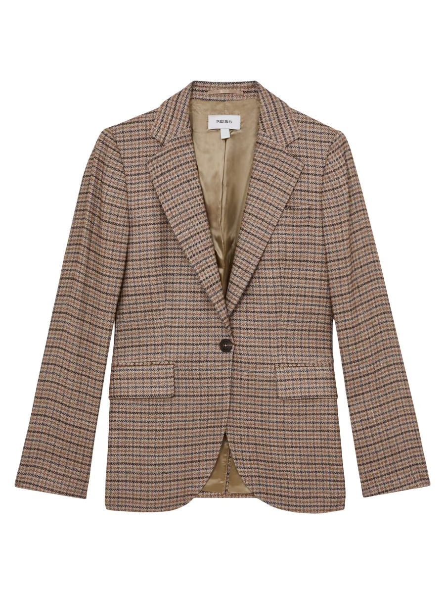 River Check Single-Breasted Blazer | Saks Fifth Avenue