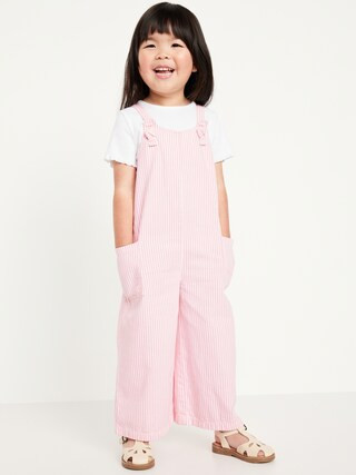 Short-Sleeve Ribbed T-Shirt and Jumpsuit Set for Toddler Girls | Old Navy (CA)