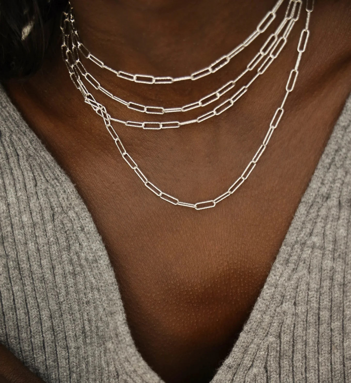 Alta Textured Chain Necklace Adjustable 46cm/18' | Monica Vinader (Global)