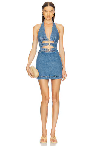 Cult Gaia Anice Dress in Med Stone Wash from Revolve.com | Revolve Clothing (Global)
