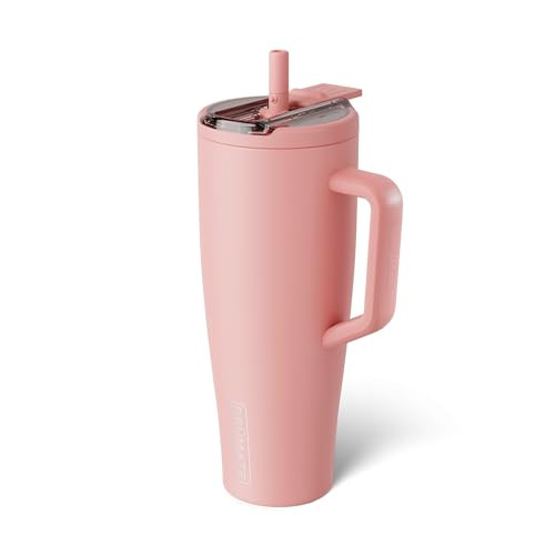 BrüMate Era Flip 40oz Tumbler with 100% Leakproof Covered Straw Lid | Hygienic Covered Straw | Insulated Stainless Steel Water Bottle with Handle | Cup Holder Friendly | BPA-Free (Guava) | Amazon (US)