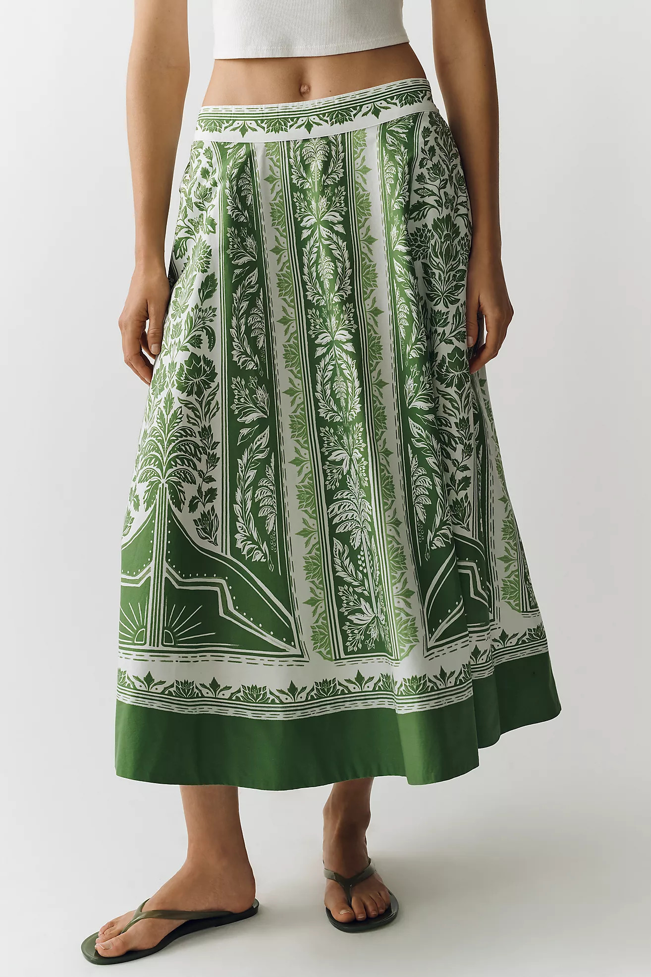 Farm Rio Pleated Skirt | Anthropologie (US)