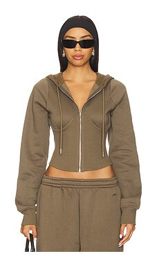 Miaou Sadie Hoodie in Olive from Revolve.com | Revolve Clothing (Global)