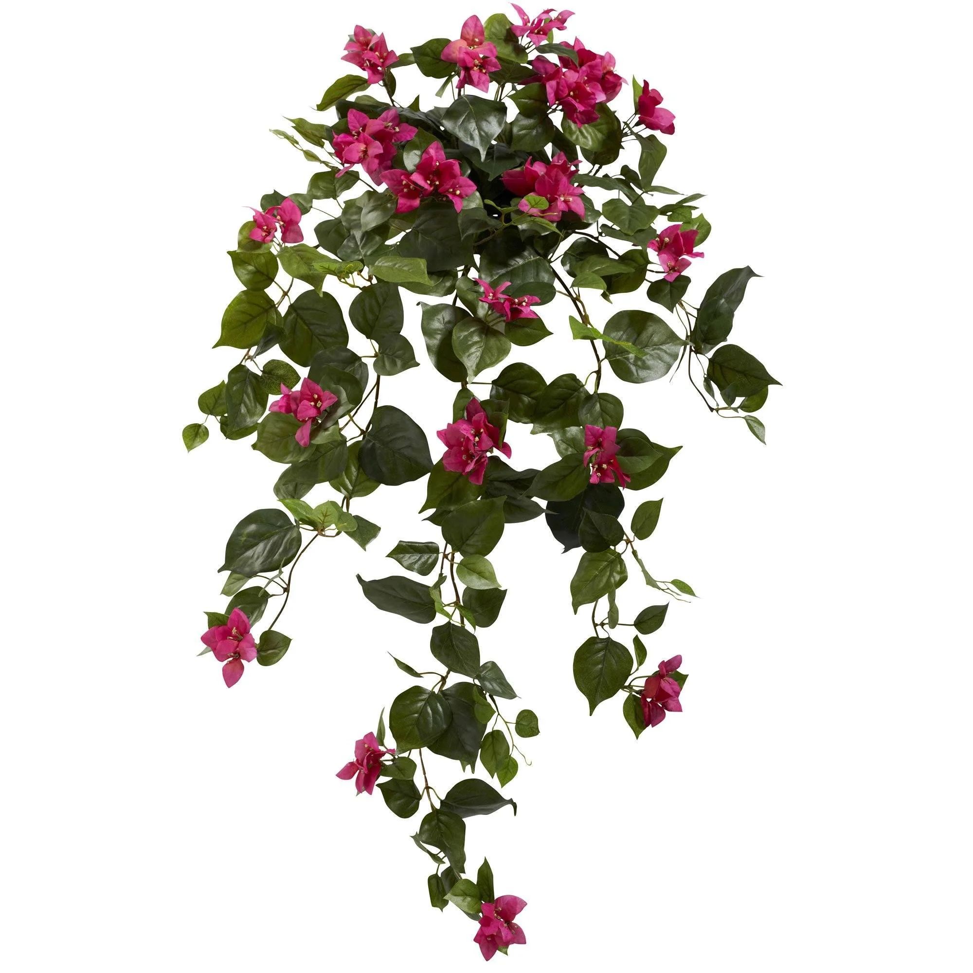 37” Bougainvillea Hanging Artificial Plant (Set of 2) 6102-S2 Nearly Natural | Nearly Natural