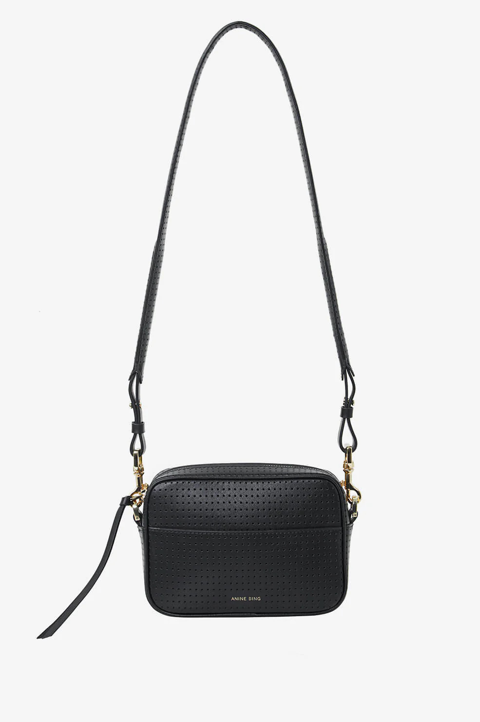 Mini Alice Bag - Perforated Black | ANINE BING