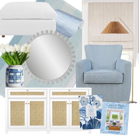 Amazon home finds; living room inspo; playroom furniture; rattan media cabinet; cream ottoman; blue and white home; coastal decor; bamboo shades 

#LTKhome #LTKFind #LTKunder50