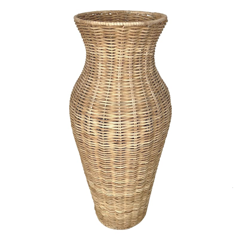 Rattan Woven Vase, 16.5" | At Home