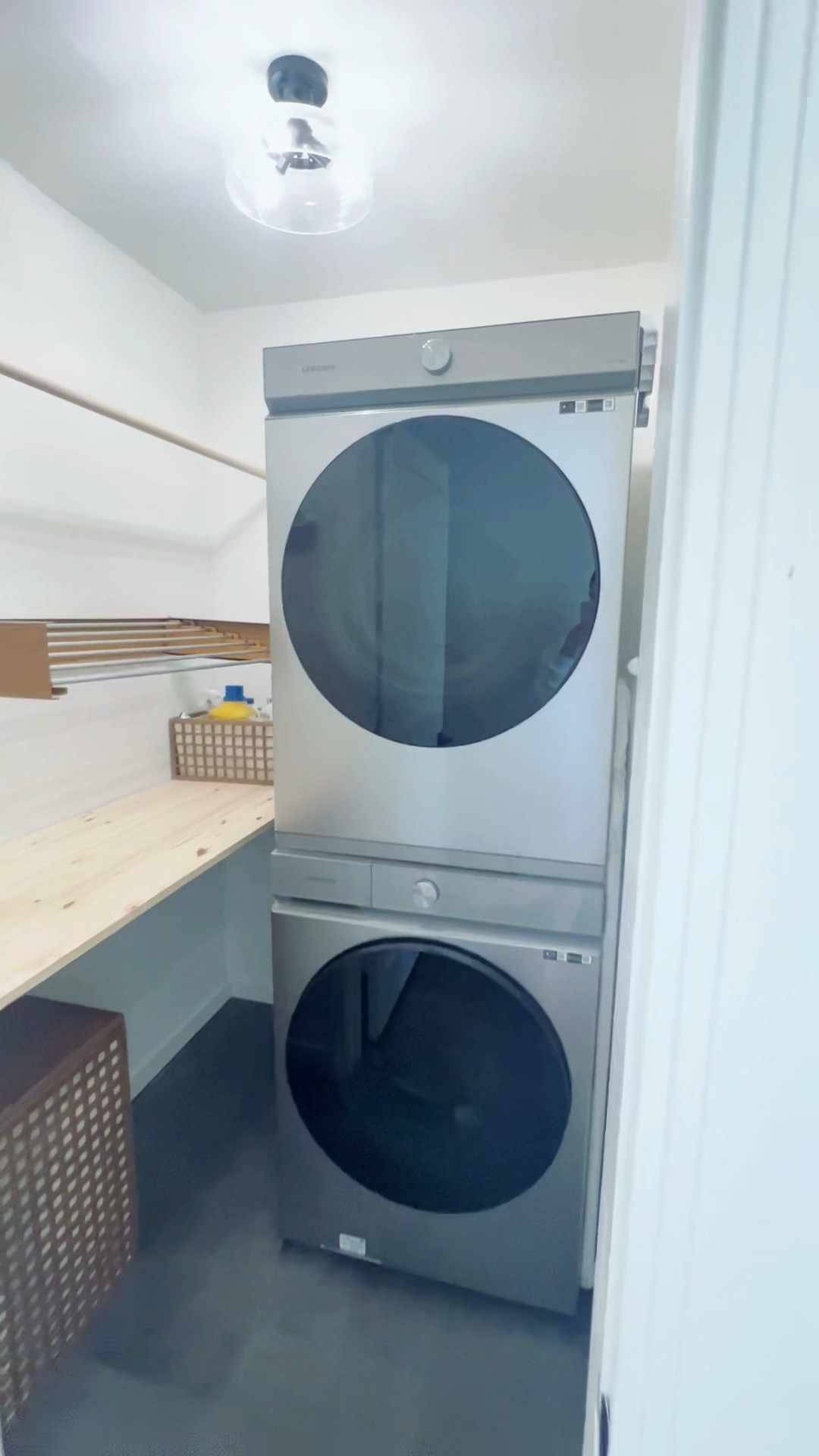 diying my dream laundry room 🤍

small spaces, laundry room makeover, small laundry room, storage solutions, marie condo, stackable washer dryer, folding counter, drying rack

#LTKfindsunder50 #LTKhome #LTKstyletip