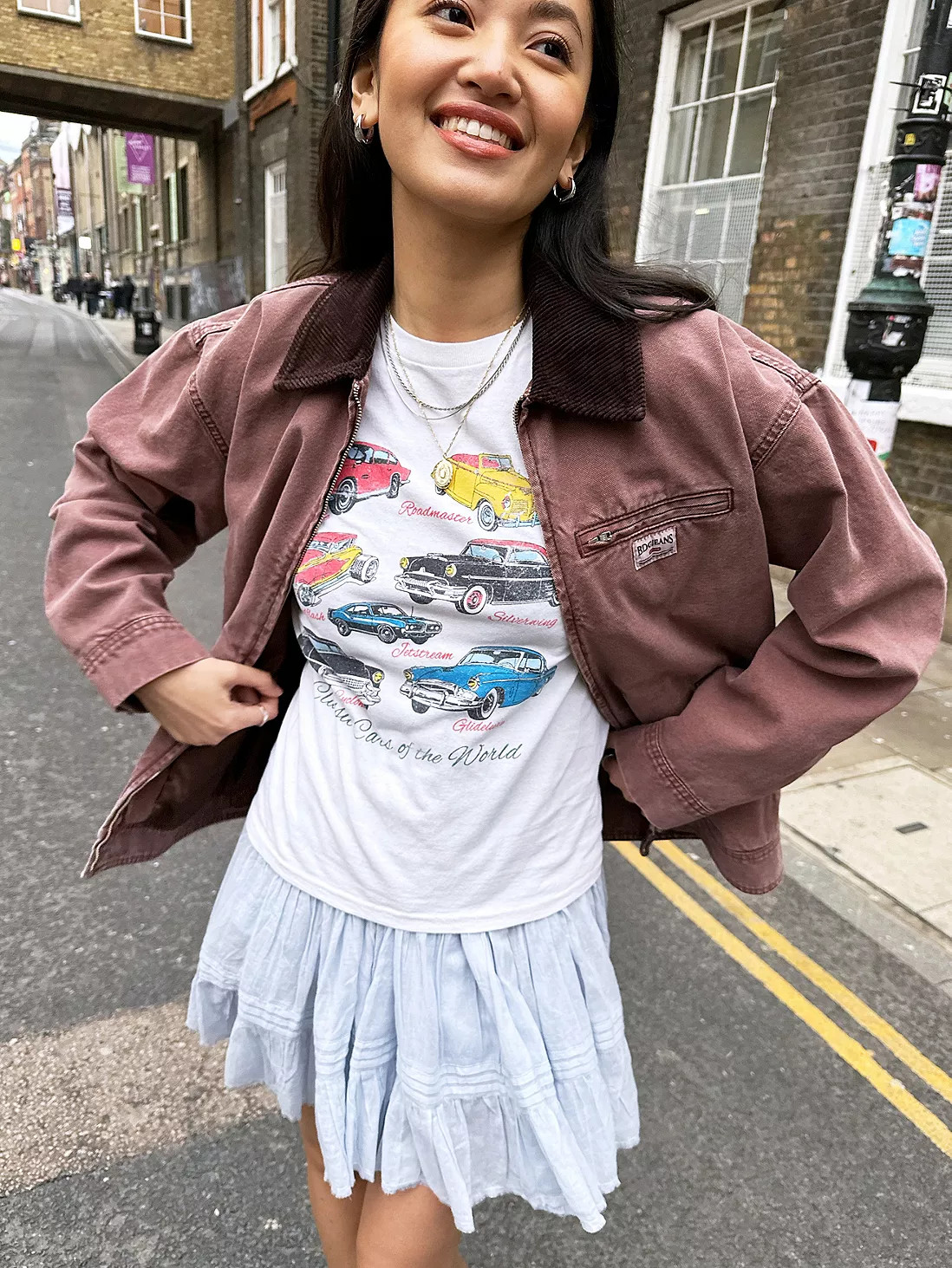 UO Vintage Car Chart Relaxed T-Shirt | Urban Outfitters DE