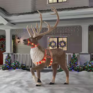 8.5 FT Giant-Sized LED Towering Reindeer | The Home Depot