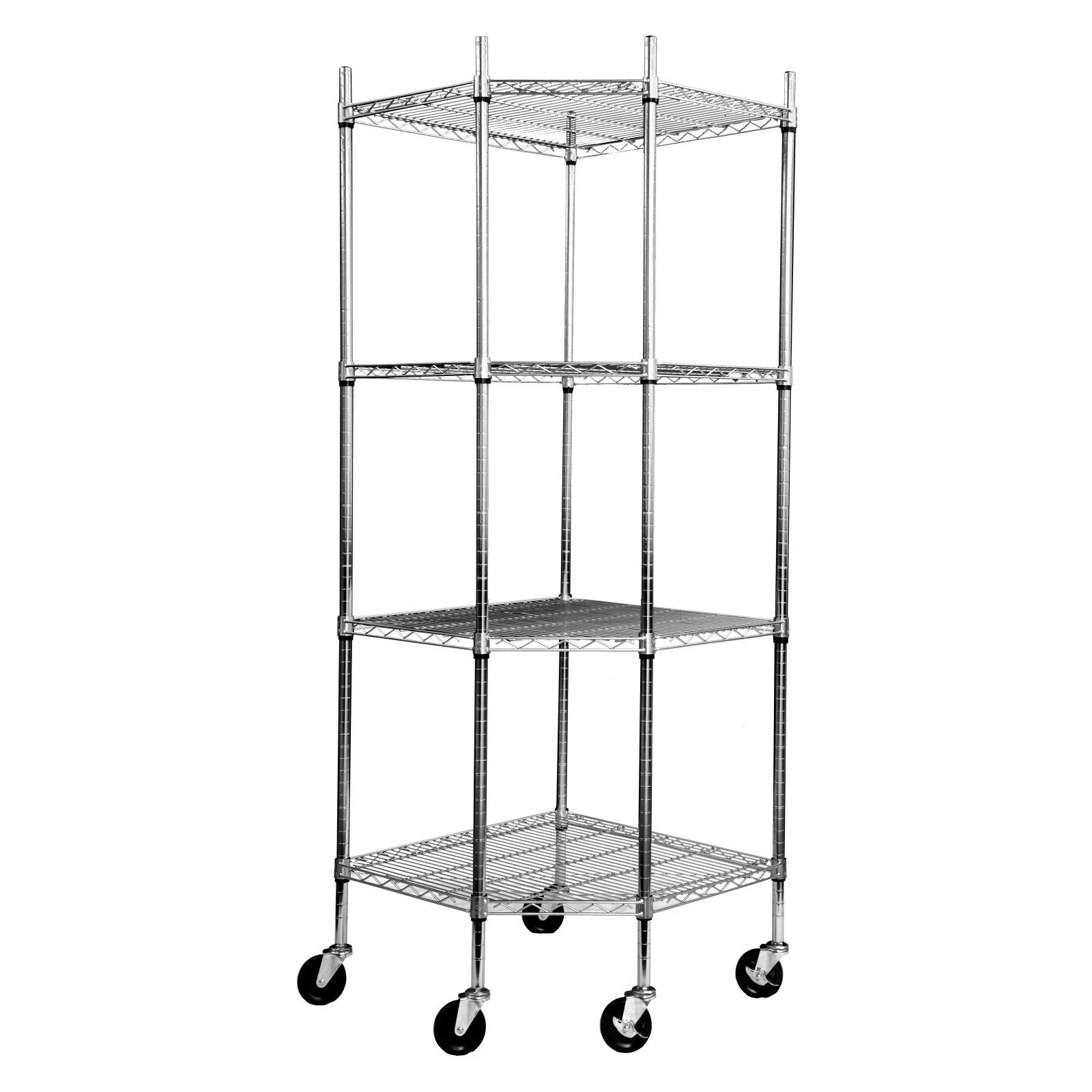 TRINITY EcoStorage® 4-Tier Corner Shelving Rack w/ Wheels | Walmart (US)
