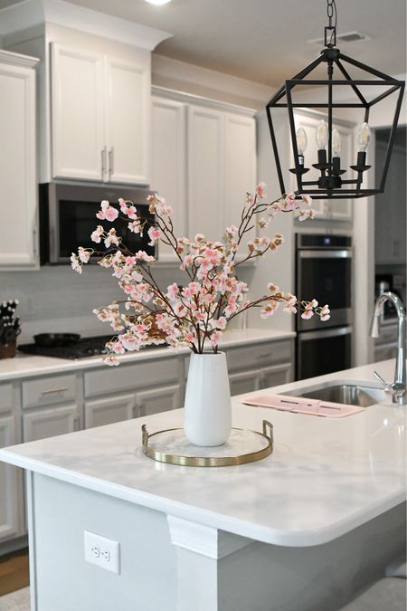 Kitchen decor 💕 pink stems 