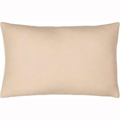 Livabliss Linen Solid 13"H x 20"W Lumbar Pillow Cover Polyester Insert Cottage Taupe Throw Pillow | Target