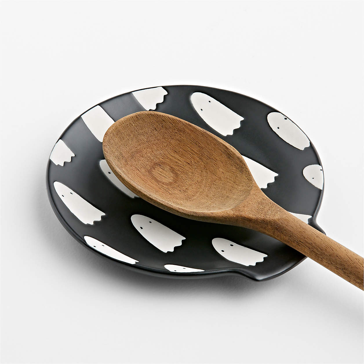 Ghost Ceramic Spoon Rest + Reviews | Crate & Barrel | Crate & Barrel