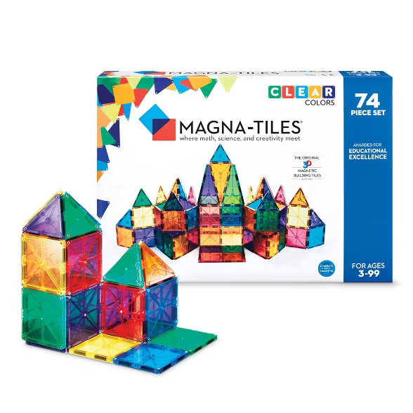 MAGNA-TILES Clear Colors 74pc Set | Target