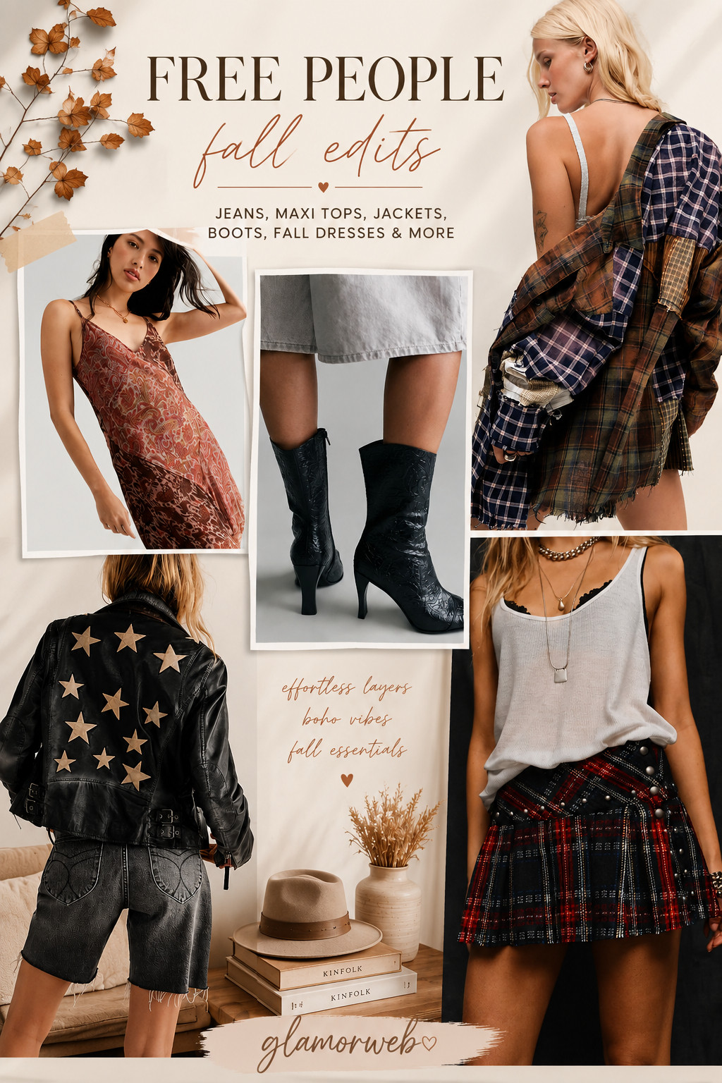 Obsessed with this Free People fall edit 🤎 the mix of vintage plaid, edgy leather, and effortless boho layers is EVERYTHING this season. From oversized patchwork flannels to statement star jackets, dreamy maxi dresses, and the cutest boots — these are the pieces that instantly elevate your fall wardrobe. 🍁✨

Styling tip: layer your favorite maxi dress with an oversized jacket + boots for that perfect cozy-meets-cool vibe. Add denim, a mini skirt, or biker shorts to switch it up from day to night 🤍

This edit is giving cool girl autumn, effortless, slightly edgy, and totally wearable 🍂 saving ALL of these for my fall outfits lineup 🙌

#FreePeople #FreePeopleStyle #LTKStyle #LTKFall #LTKFinds #LTKUnder100 #FallOutfits #FallStyle #AutumnVibes #CozyStyle #BohoFall #BohoStyle #DenimStyle #FallDenim #PlaidStyle #LeatherJacket #FallJackets #MaxiDress #FallDresses #MiniSkirt #WesternBoots #FallBoots #EverydayStyle #EffortlessStyle #StreetStyle #OOTDInspo #LayeredLook #NeutralStyle #AmericanStyle #USAFashion 🇺🇸✨ 

 #LTKSeasonal #LTKU #LTKSaleAlert