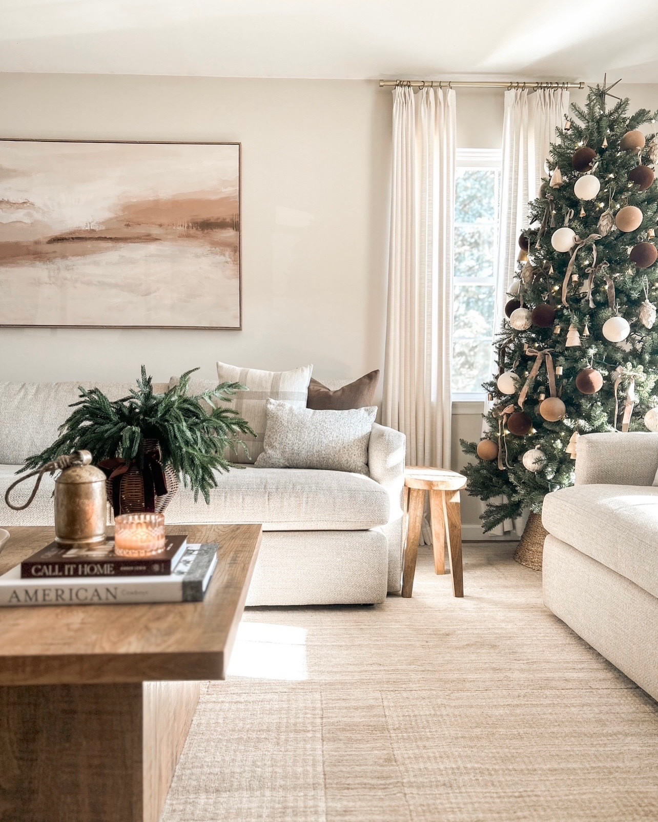 Last views of Christmas 2024 in our home.🎄

Neutral living room, living room inspiration, neutral rug, Christmas decor, living room couch, coffee table, wall art  

#LTKHome #LTKHoliday #LTKSeasonal