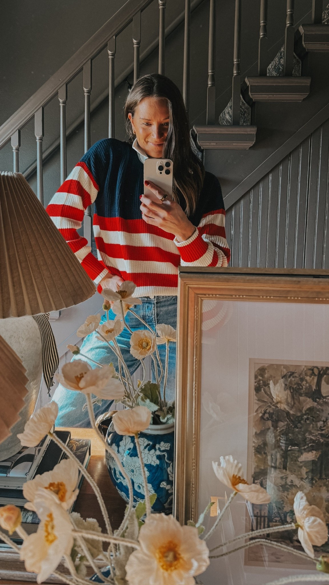 Love this shirt! Reminds me of summer boating season coming around the corner! 

#stripedtop #stripe #ootd #sweater #casualootd

#LTKdayinmylife #LTKgrwm #LTKootd