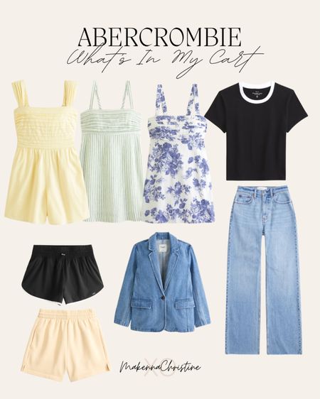 What’s currently in my cart on Abercrombie! Love these springs arrivals!! Use code AFTIA