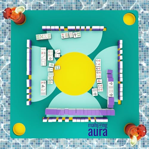 Mahjong Aura - Floating Mahjong Table for Pool - Swimming Pool and Hot Tub Float Board for Card Games, Scrabble, Dominoes, Poker - Adults Pools Game Tray for Water and Lake - Domino Floater Tables | Amazon (US)