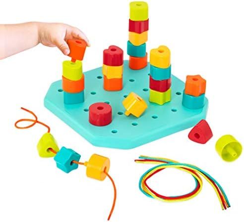 Amazon.com: Battat - Toddler Peg Board - Stacking Peg Board Set - Fine Motor Skills Toy - Therapy... | Amazon (US)