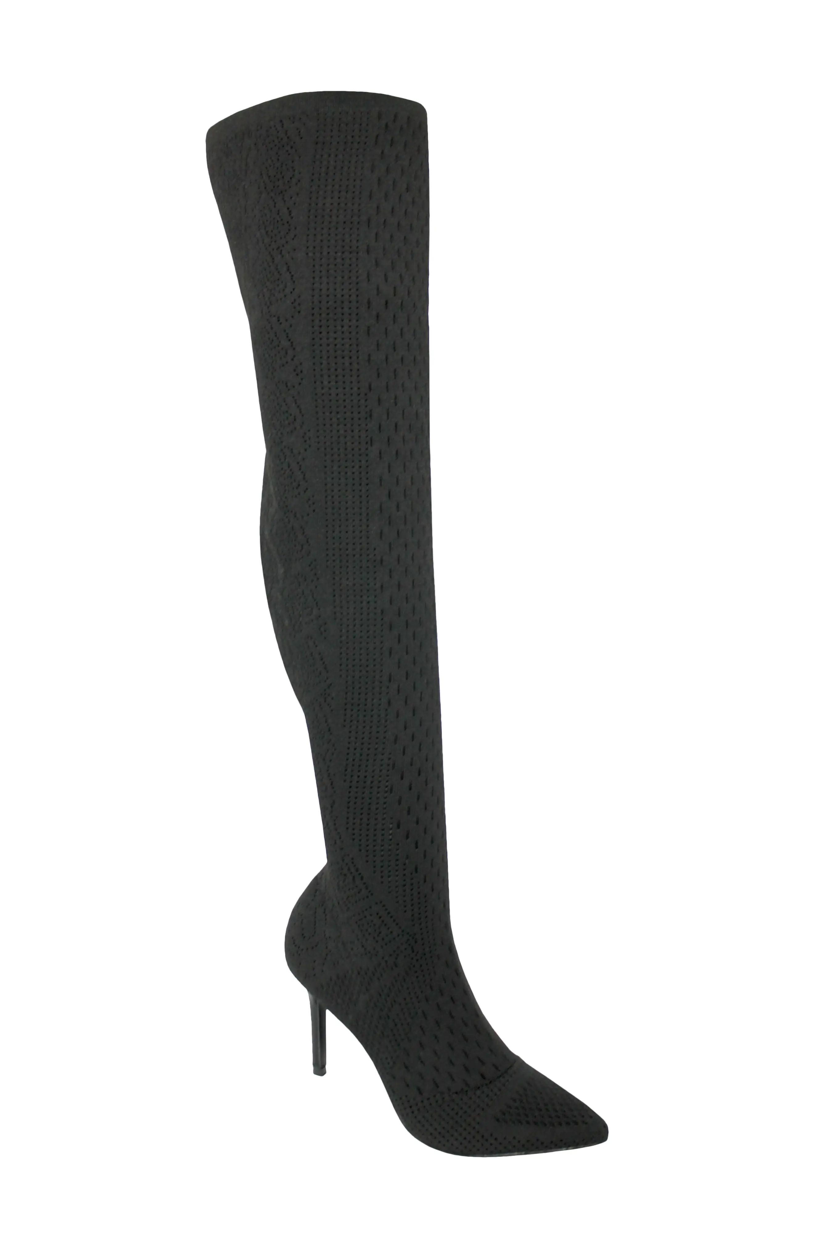 Women's Charles By Charles David Version Pointed Toe Over The Knee Boot, Size 5.5 M - Black | Nordstrom