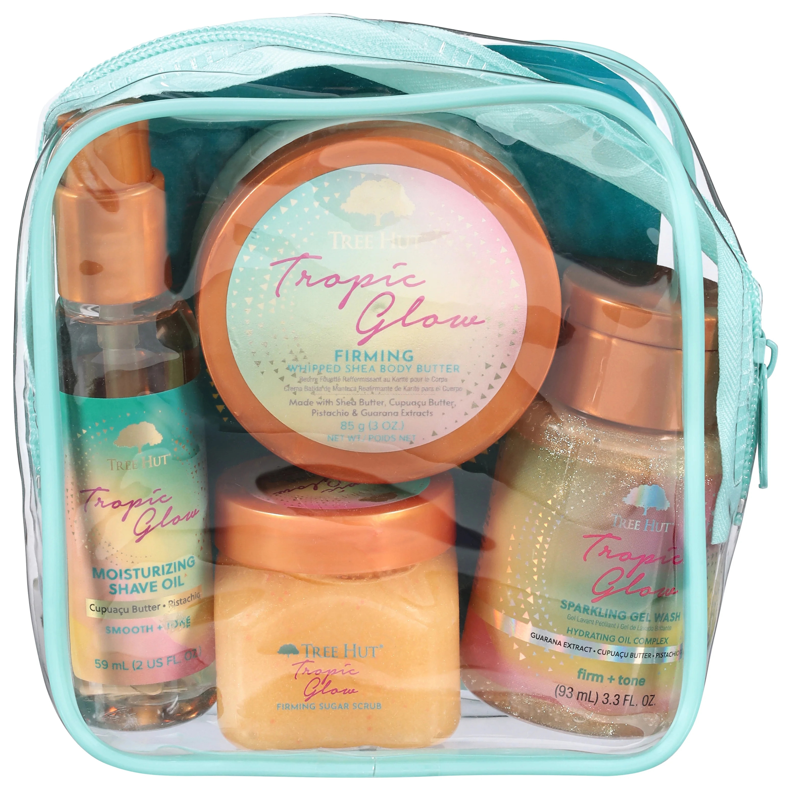 Tree Hut Tropic Glow® Getaway Mini Best Sellers Kit – Travel Size Set | Walmart (US)