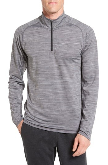 Men's Zella Celsian Space Dye Quarter Zip Top | Nordstrom