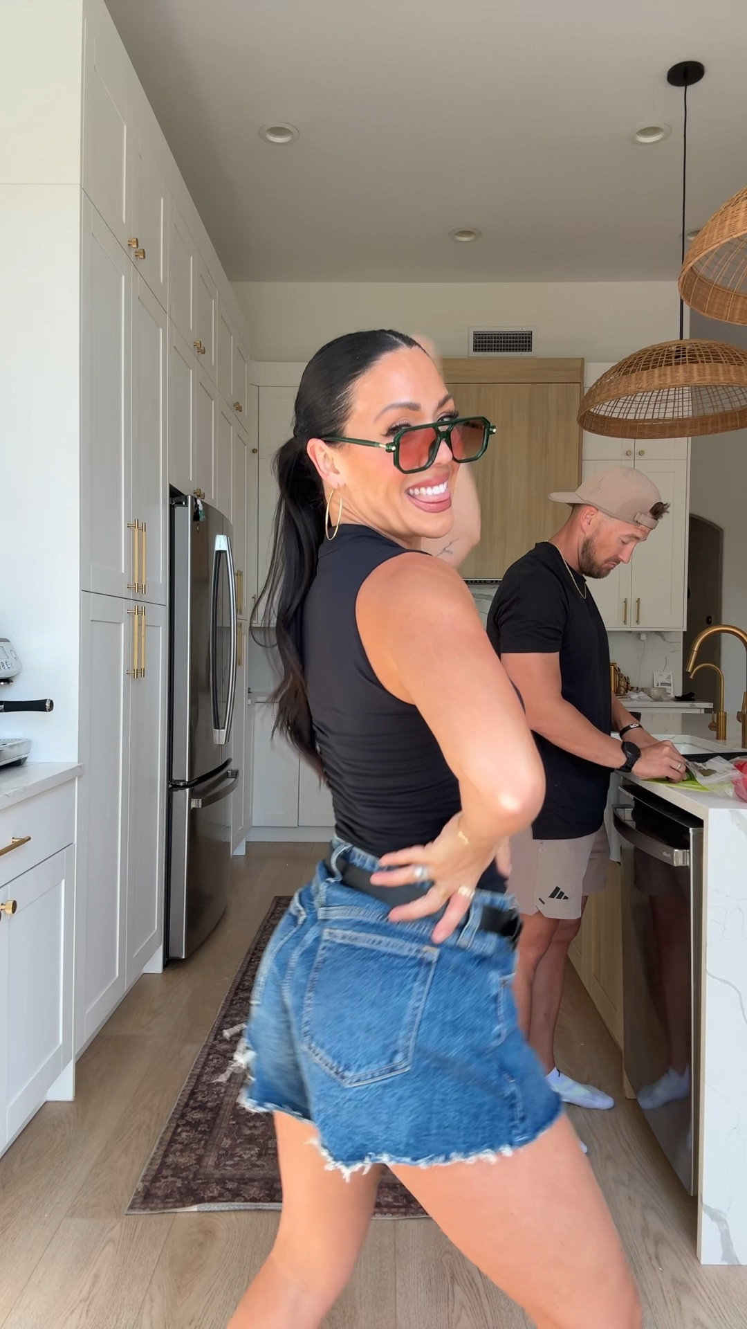 Sharing details of today’s outfit going up in this reel! 
Aritzia top size small
Amazon belt 
Amazon sunglasses 
Abercrombie Jean shorts size 25 



#LTKSpringSale #LTKdayinmylife #LTKootd