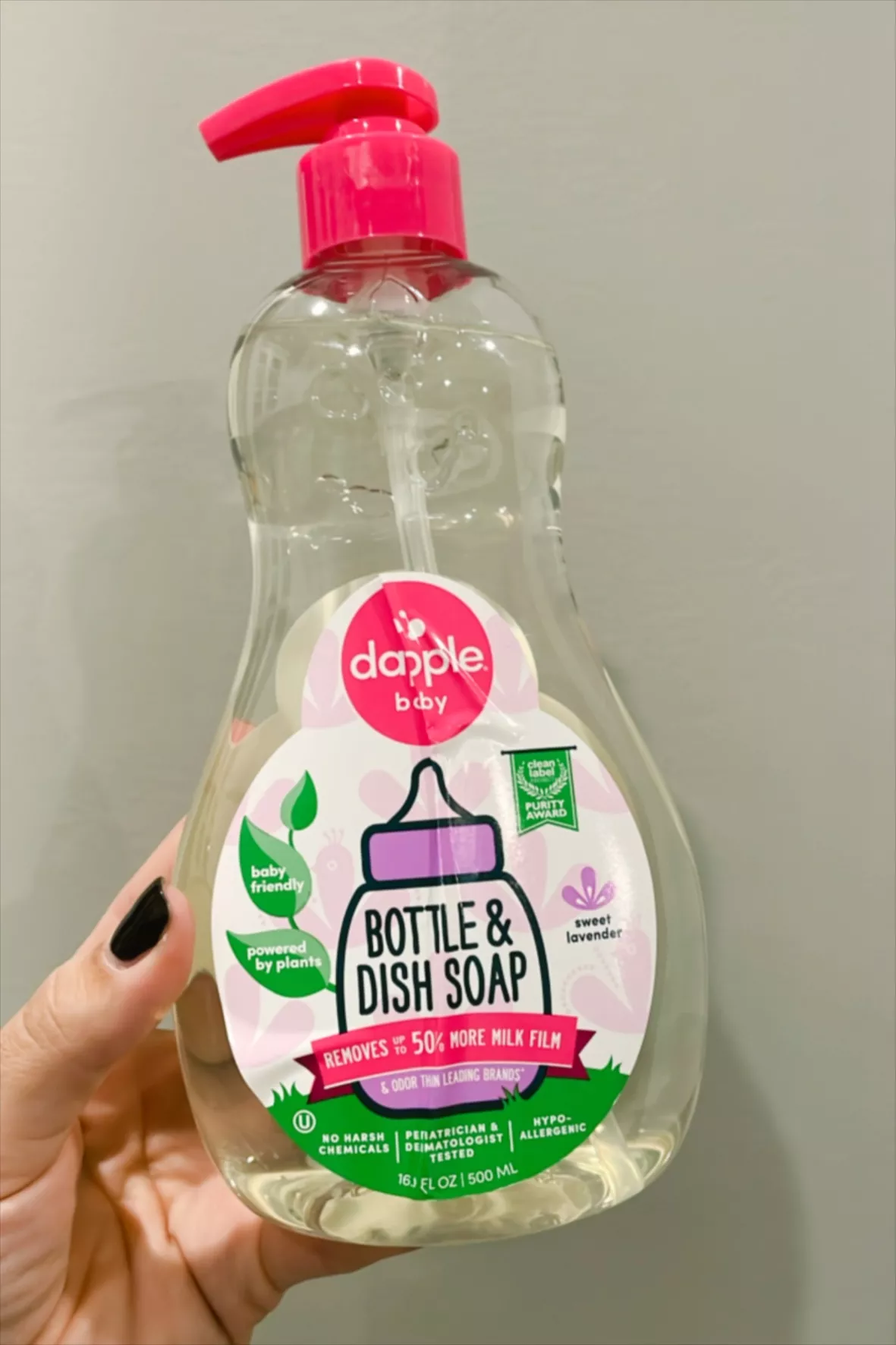 Dapple Baby Bottle & Dish Liquid 16.9 oz (Pack of 2)