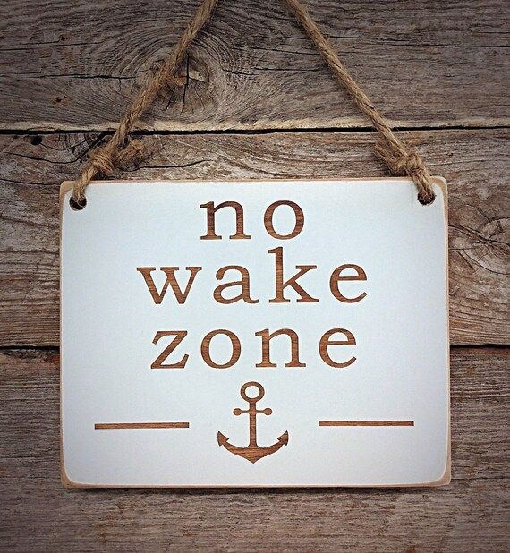No Wake Zone, Baby Sign, Nursery Sign, Baby Decor, Nursery Decor, Nautical Nursery, Baby Shower G... | Etsy (US)