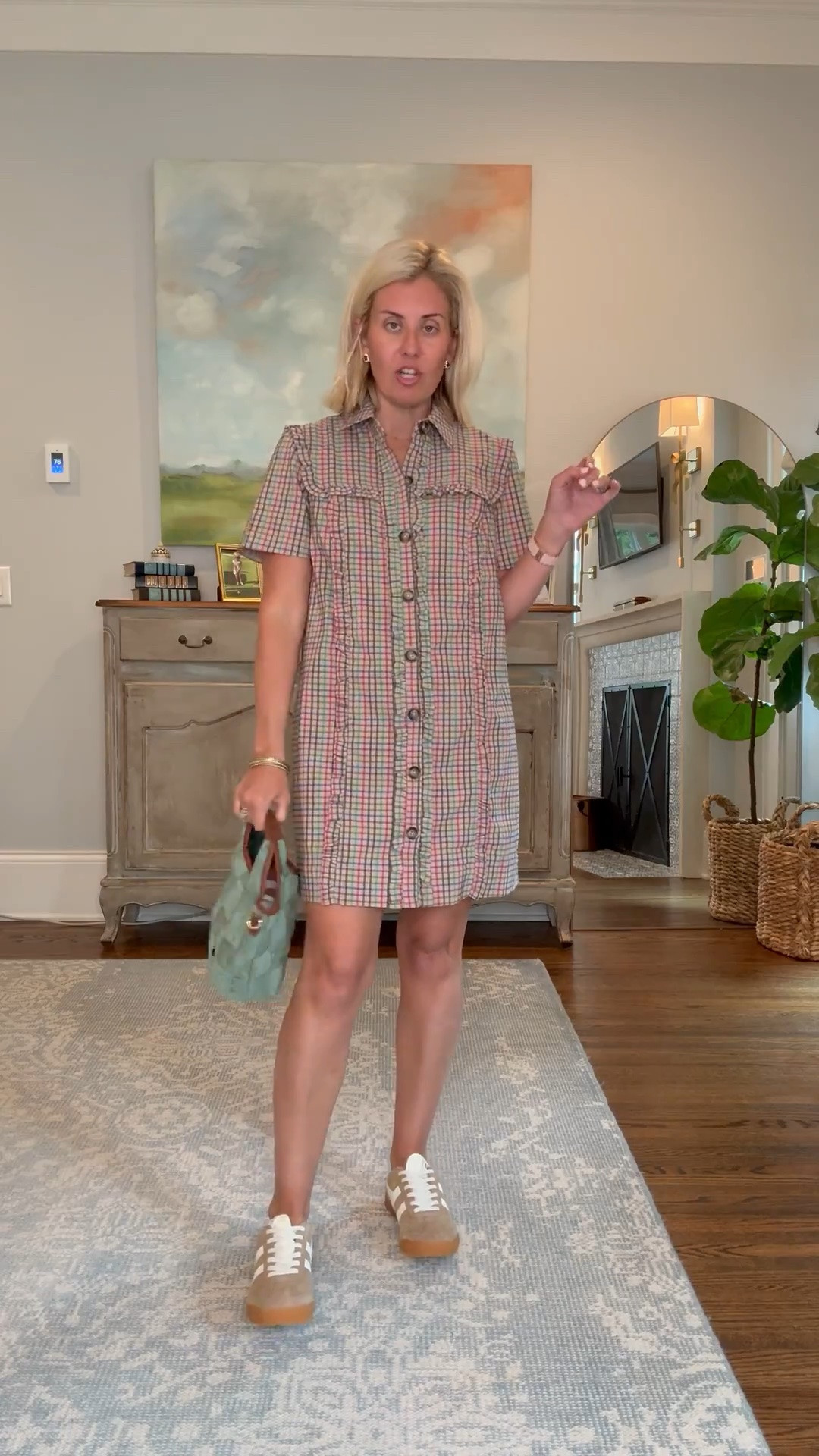 Oh the cuteness 

I’m in small dress, 8 shoes, & must have bag and earrings!

#LTKdayinmylife #LTKootd #LTKSeasonal