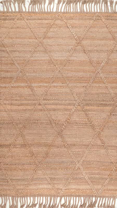 Natural Braided Treillage Tassel Area Rug | Rugs USA