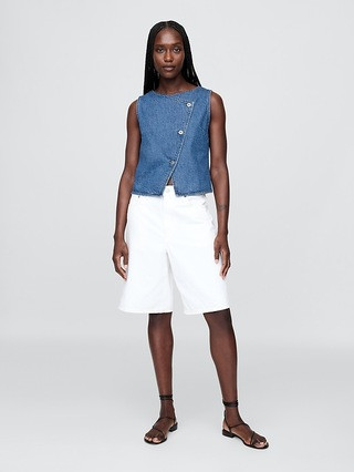 Denim Asymmetrical Vest | Gap (US)