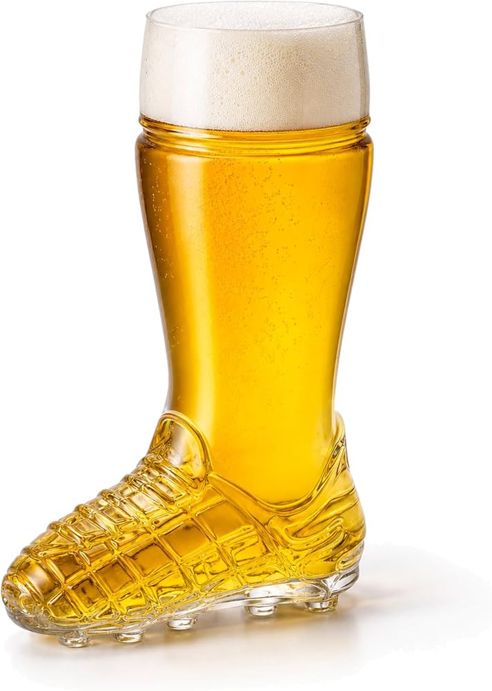 Chabrias Ltd Football Boot Beer Glass 500ml - Perfect for World Cup - Novelty Rugby Boot Mug, Gif... | Amazon (UK)