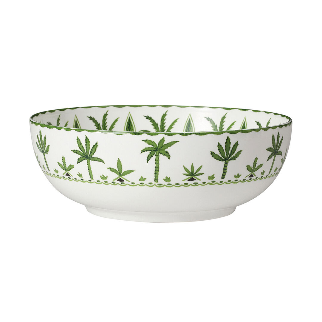 Sultan's Garden Green Coupe Large Bowl 23cm 2Ltr Ceramic Tableware Pack of 6 | eBay UK