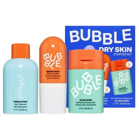 Bubble Skincare 3-Step Hydrating Routine Bundle for Normal to Dry Skin Unisex Set of 3 | Walmart (US)