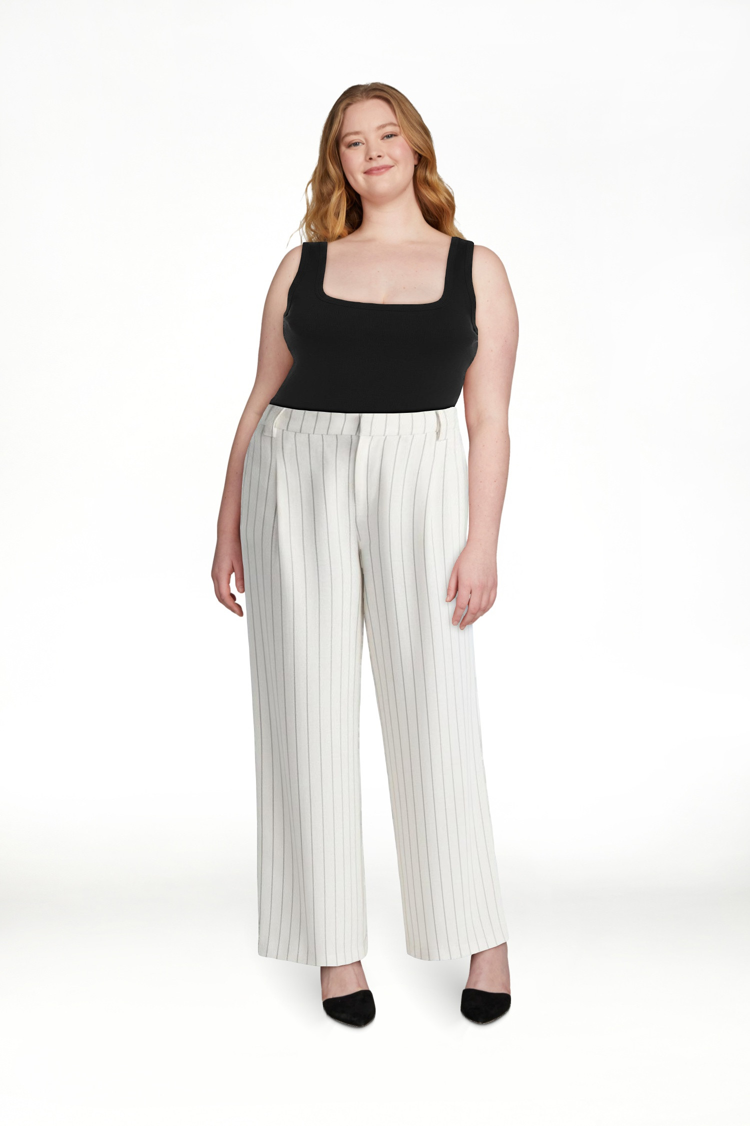 Scoop Women’s Pleated Barrel Pants, 25'' Inseam, Sizes 0-26W | Walmart (US)