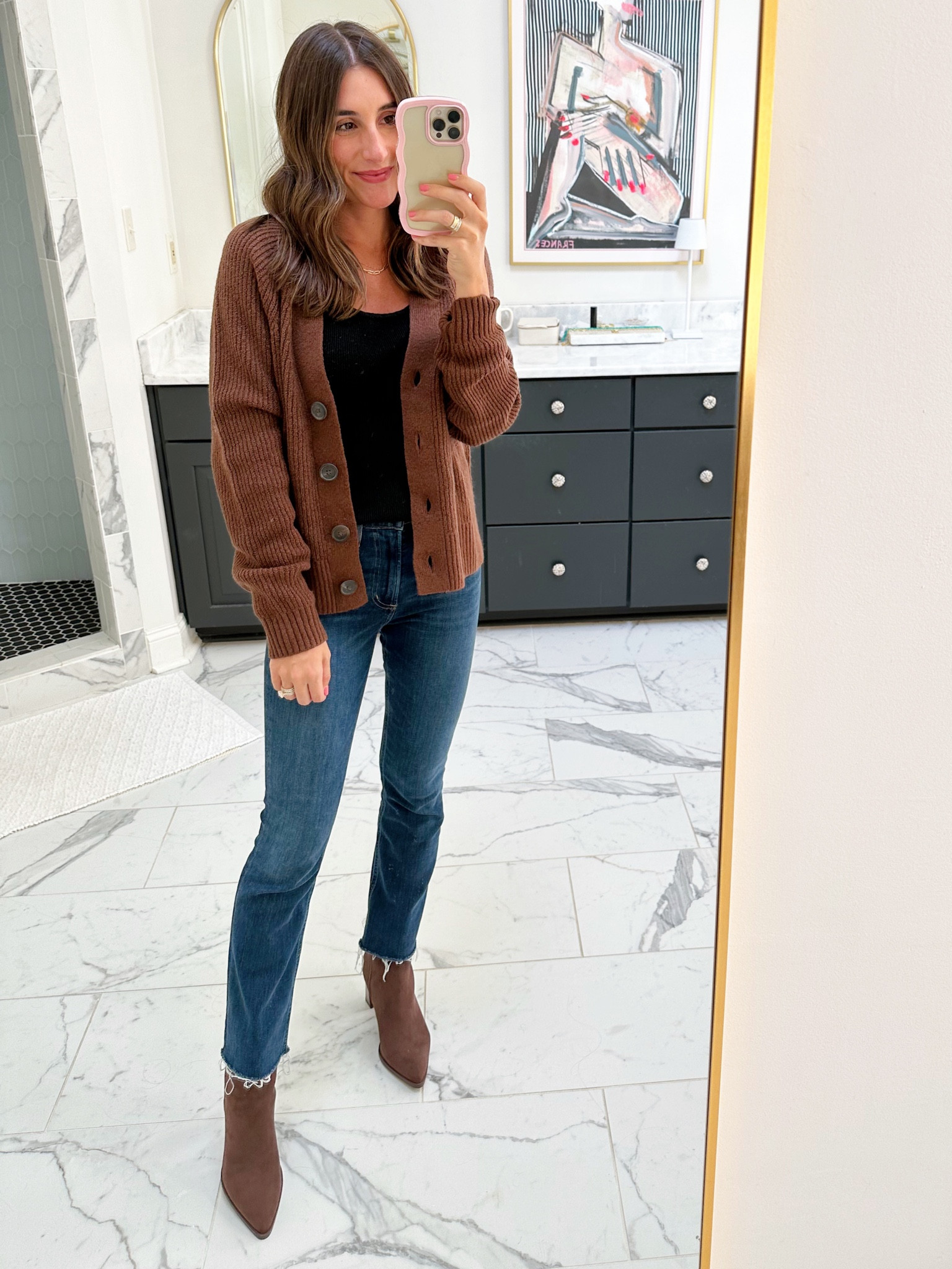 New old navy cardigan! Wearing an XS! Boots are TTS! 

#LTKfindsunder100 #LTKfindsunder50 #LTKSeasonal