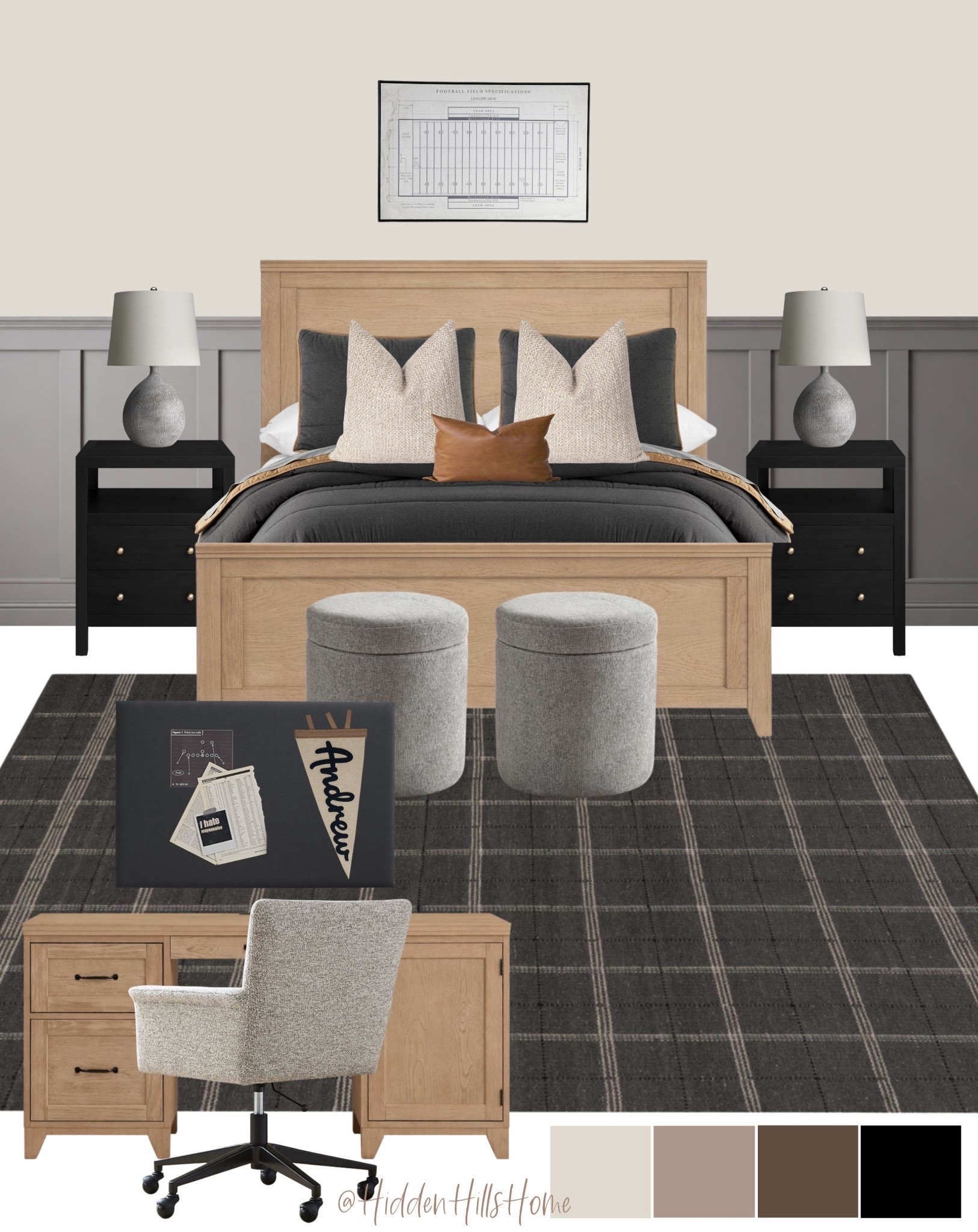 Boys bedroom decor mood board, teen boys room design, home decor ideas, masculine bedroom decor, teen bedroom inspiration, bedding, nightstands, desk #bed #boys

#LTKKids #LTKHome #LTKSaleAlert