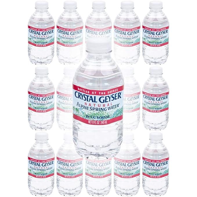 Crystal Geyser Water, Purified Water, 8 Fl Oz (Pack of 15, Total of 120 Fl Oz) | Amazon (US)
