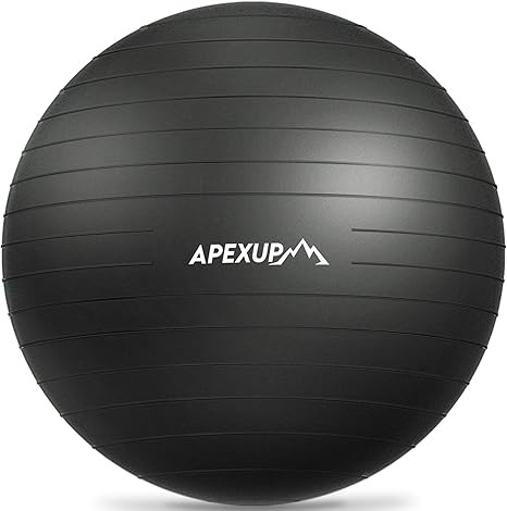 APEXUP Yoga Ball Exercise Ball Anti Slip Heavy Duty for Fitness, Balance & Core Workout, Balance ... | Amazon (US)