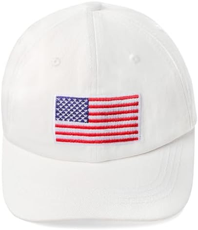 ACTLATI Kids Baseball Cap American Flag Hat for Toddler Boys Girls Cute Embroidered Cotton USA Fl... | Amazon (US)