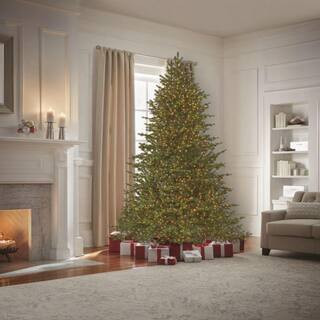 Home Decorators Collection 9 ft Elegant Grand Fir LED Pre-Lit Artificial Christmas Tree with 3000... | The Home Depot