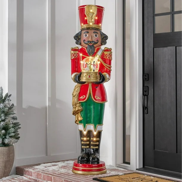Member's Mark 6' Pre-Lit Musical Grand Nutcracker with Snowglobe | Sam's Club