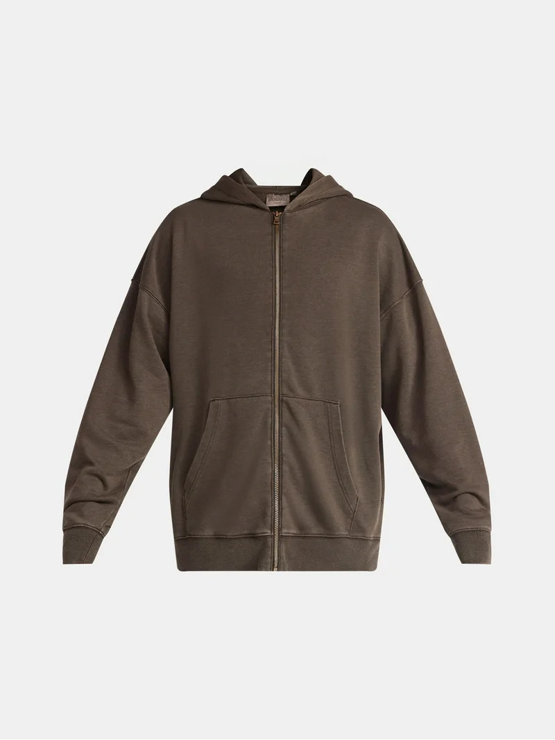 No Boundaries Zip Hoodie with Long Sleeves, Men's & Big Men's | Walmart (US)