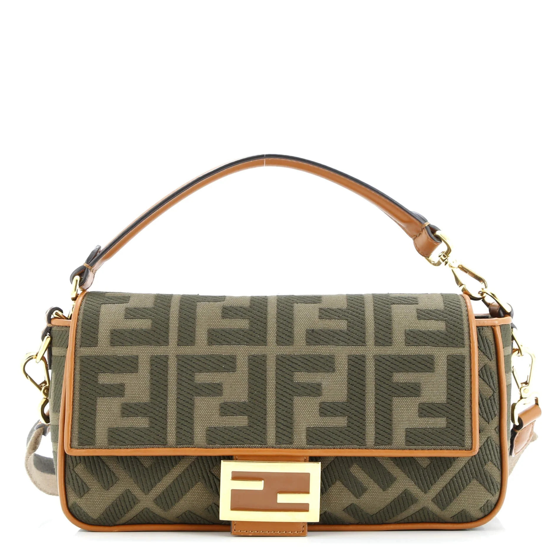 Pre-Loved Fendi Baguette NM Bag Zucca Embroidered Canvas Medium | Zulily