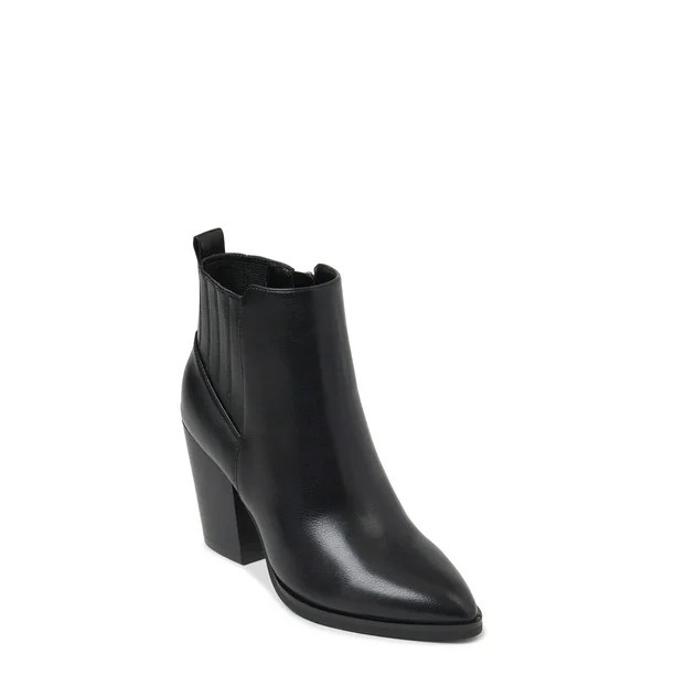 Time and Tru Women's Heeled Ankle Booties - Walmart.com | Walmart (US)